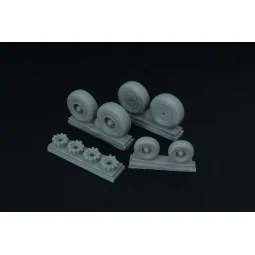 C-130 wheel set (with disc brakes) (Italeri), 1/72 - Brengun BRL72147