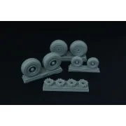 C-130 wheel set (with disc brakes) (Italeri), 1/72 - Brengun BRL72147 C-130 wheel set (with disc brakes) (Italeri), 1/72 - Brengun BRL72147