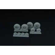C-130 wheel set (with disc brakes) (Italeri) - Brengun BRL72147