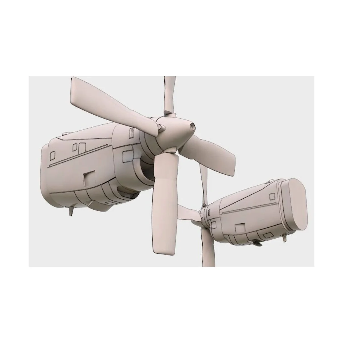 C-130 E-H engine set (Italeri kit) - Brengun BRL72154