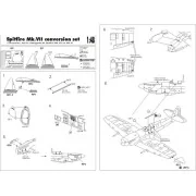 Spitfire Mk VII conversion set, 1/48 - Brengun BRL48002 Spitfire Mk VII conversion set, 1/48 - Brengun BRL48002
