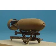 British 500lb bomb with bomb rack - Brengun BRL48003
