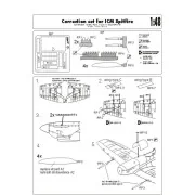 Correction set for ICM Spitfire, 1/48 - Brengun BRL48005