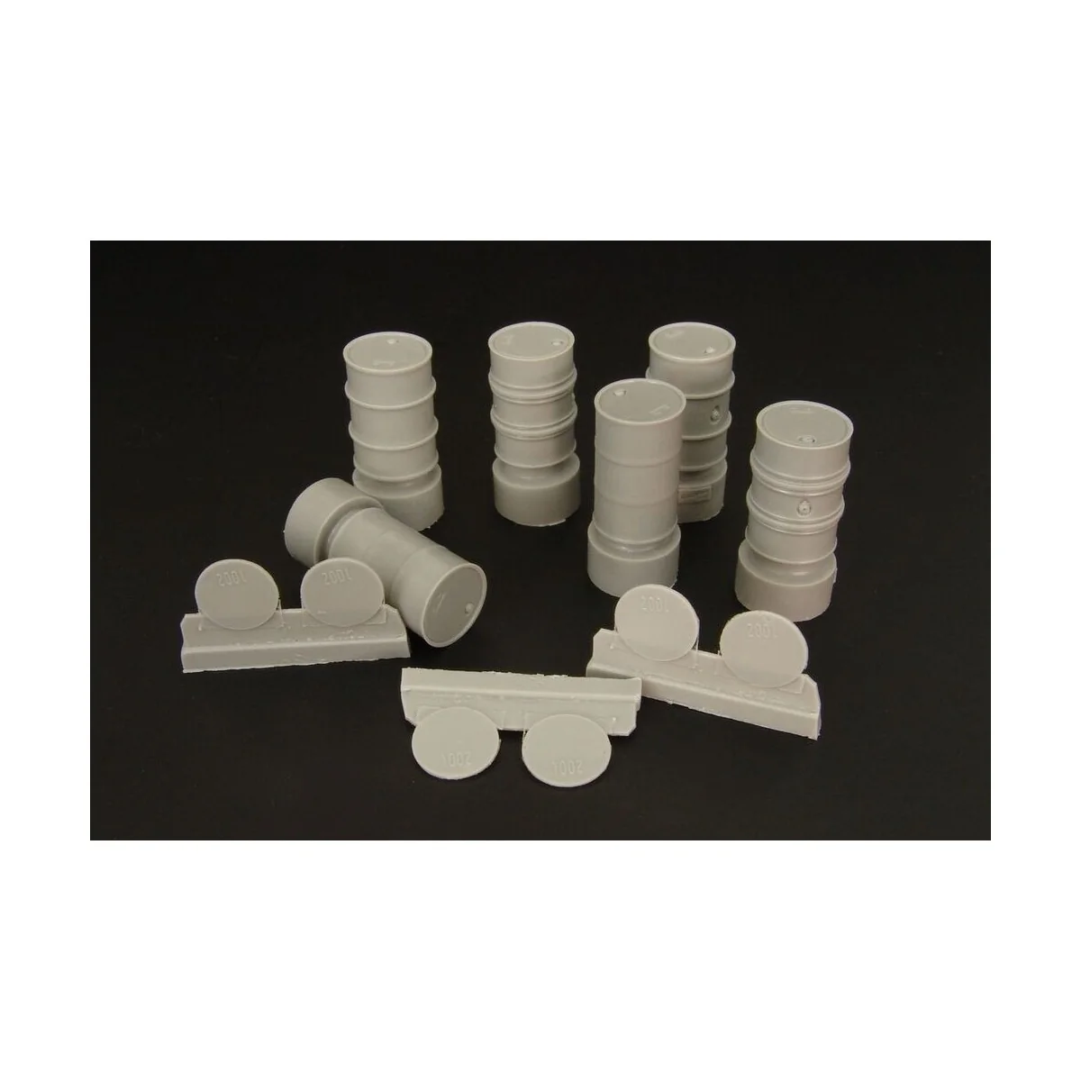 Fuel drums ( 3 types), 1/48 - Brengun BRL48020