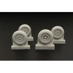 Wheels for F Barracuda Mk II (two types), 1/48 - Brengun BRL48041