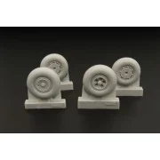 Wheels for F Barracuda Mk II (two types), 1/48 - Brengun BRL48041