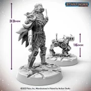 Masters of the Universe Miniatures: ANDROID MECHANIC (with mechanic...