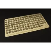 Tie down points (star type) US aircraft carrier, 1/48 - Brengun BRL...