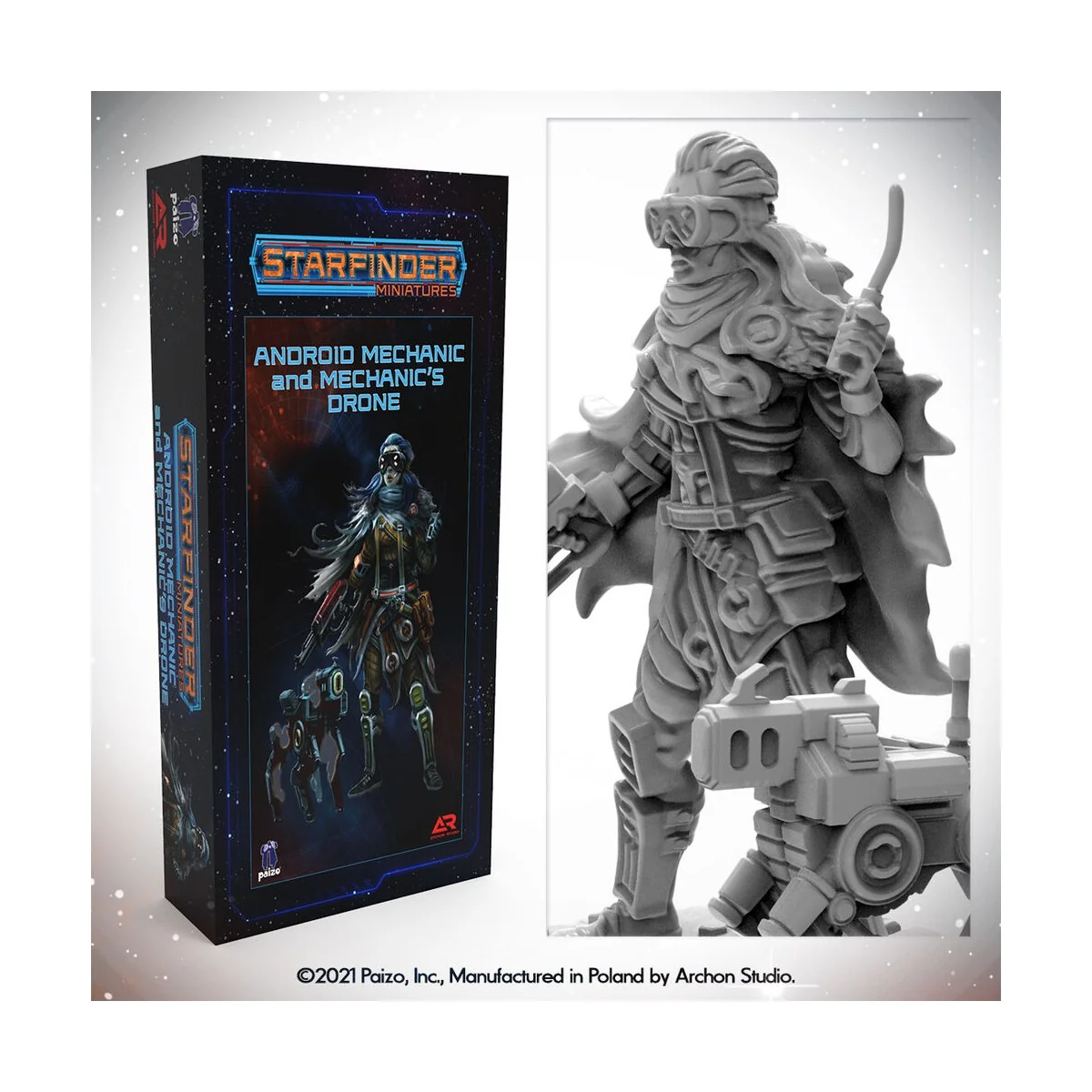 Masters of the Universe Miniatures: ANDROID MECHANIC (with mechanic...