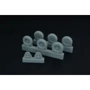 Spitfire 3 spoke wheels set (3 types of tires), 1/48 - Brengun BRL4...