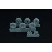 Spitfire 5 spoke wheels set (3 types of tires), 1/48 - Brengun BRL4...