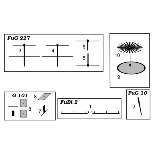 FuG-10 FuG-101 FuG-227 FuBi-2 - Brengun BRL48100