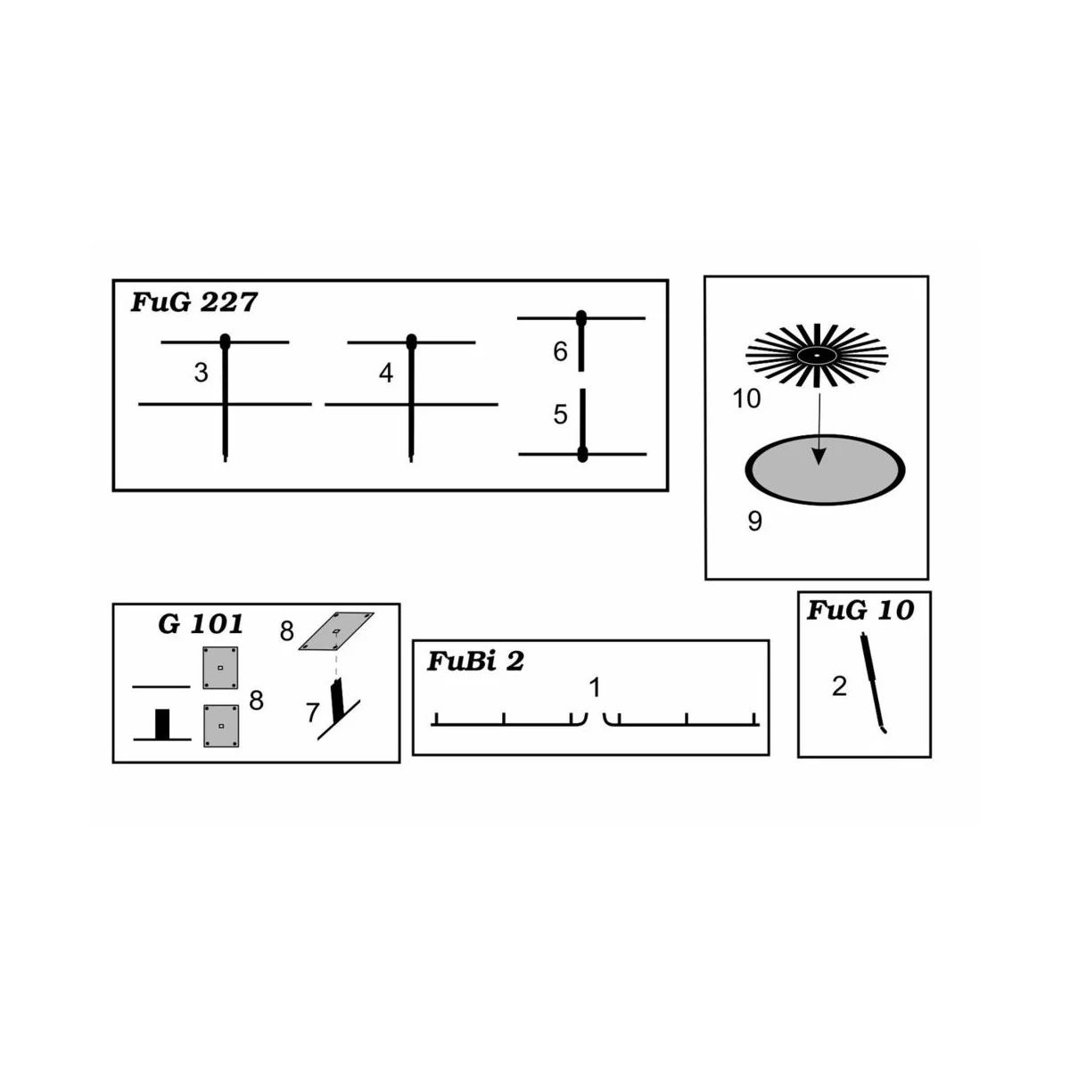 FuG-10 FuG-101 FuG-227 FuBi-2 - Brengun BRL48100