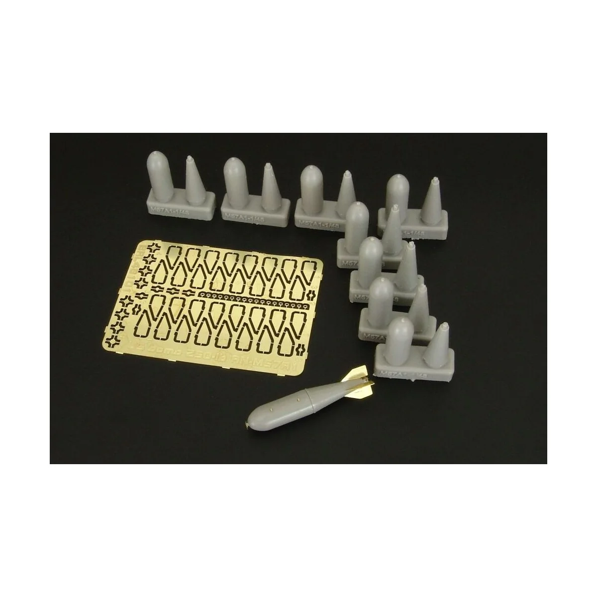 US bomb 250-lb AN-M57A1 (8 pcs), 1/48 - Brengun BRL48101 US bomb 250-lb AN-M57A1 (8 pcs), 1/48 - Brengun BRL48101