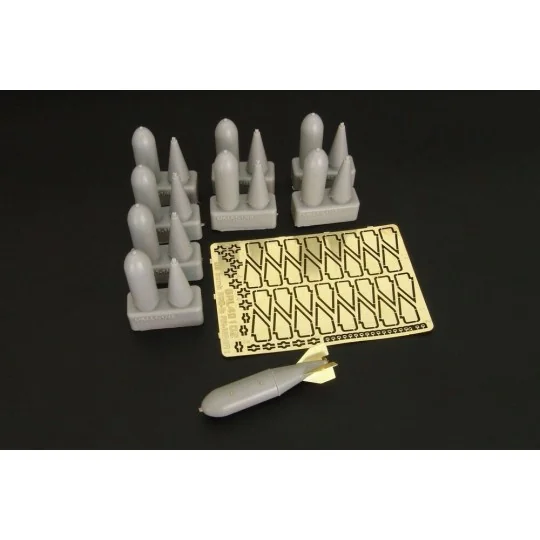 US bomb 500-lb AN-M64A1 (8 pcs), 1/48 - Brengun BRL48102