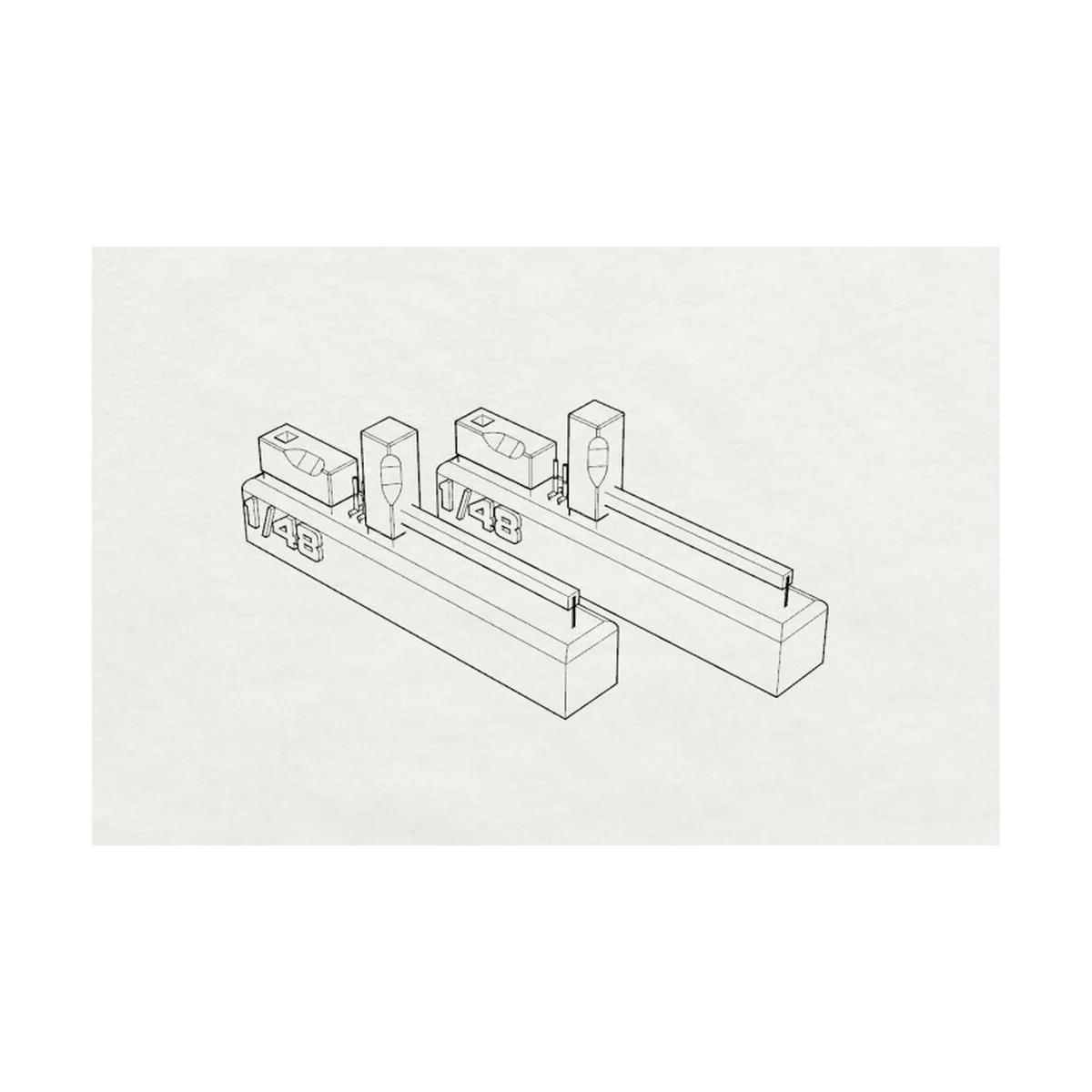 WWII U S Navy Wheel chocks - Brengun BRL48108