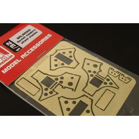 Soviet modern wheel chocks, 1/32 - Brengun BRL32003 Soviet modern wheel chocks, 1/32 - Brengun BRL32003