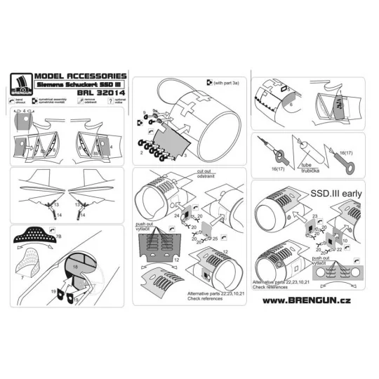 Siemens Schuckert D III (Roden kit), 1/32 - Brengun BRL32014 Siemens Schuckert D III (Roden kit), 1/32 - Brengun BRL32014