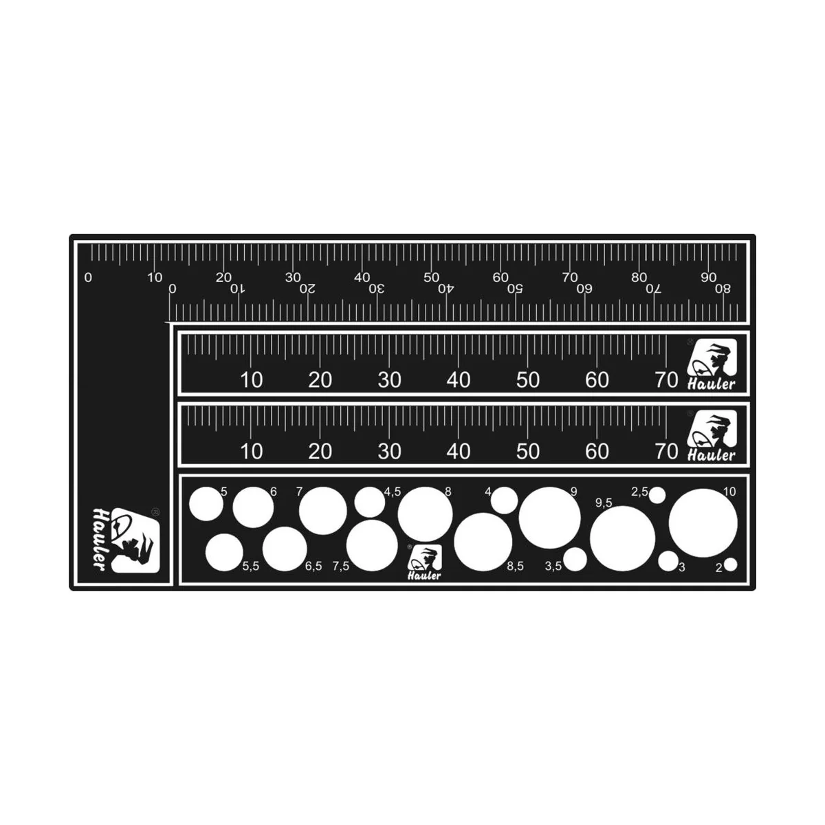 try square, rule and circle template - Brengun HQT006