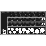 try square, rule and circle template - Brengun HQT006