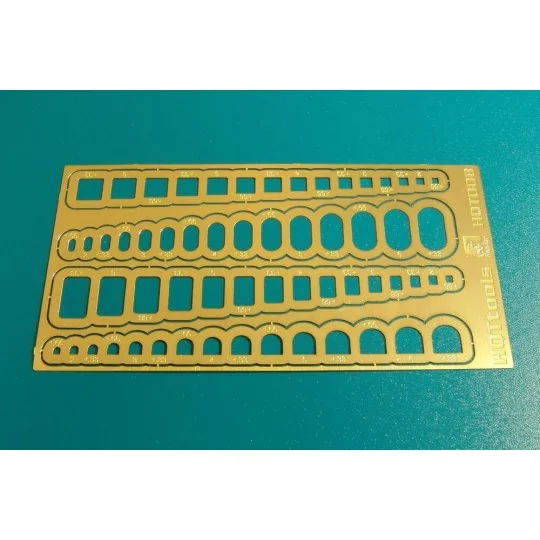 scribing templates rectangles, ovals, ETC - Brengun HQT008