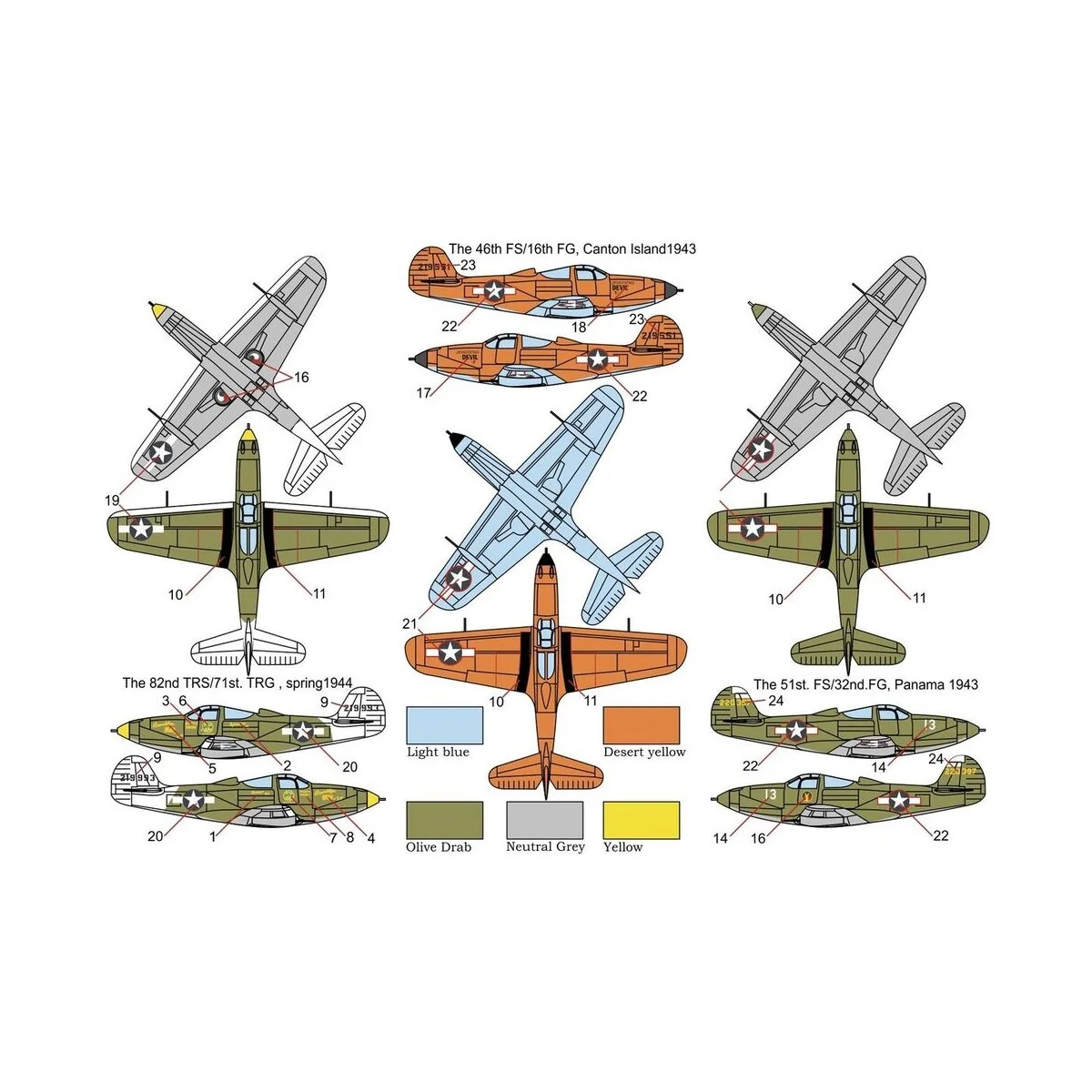 P-39Q Airacobra, 1/144 - Brengun BRP144012