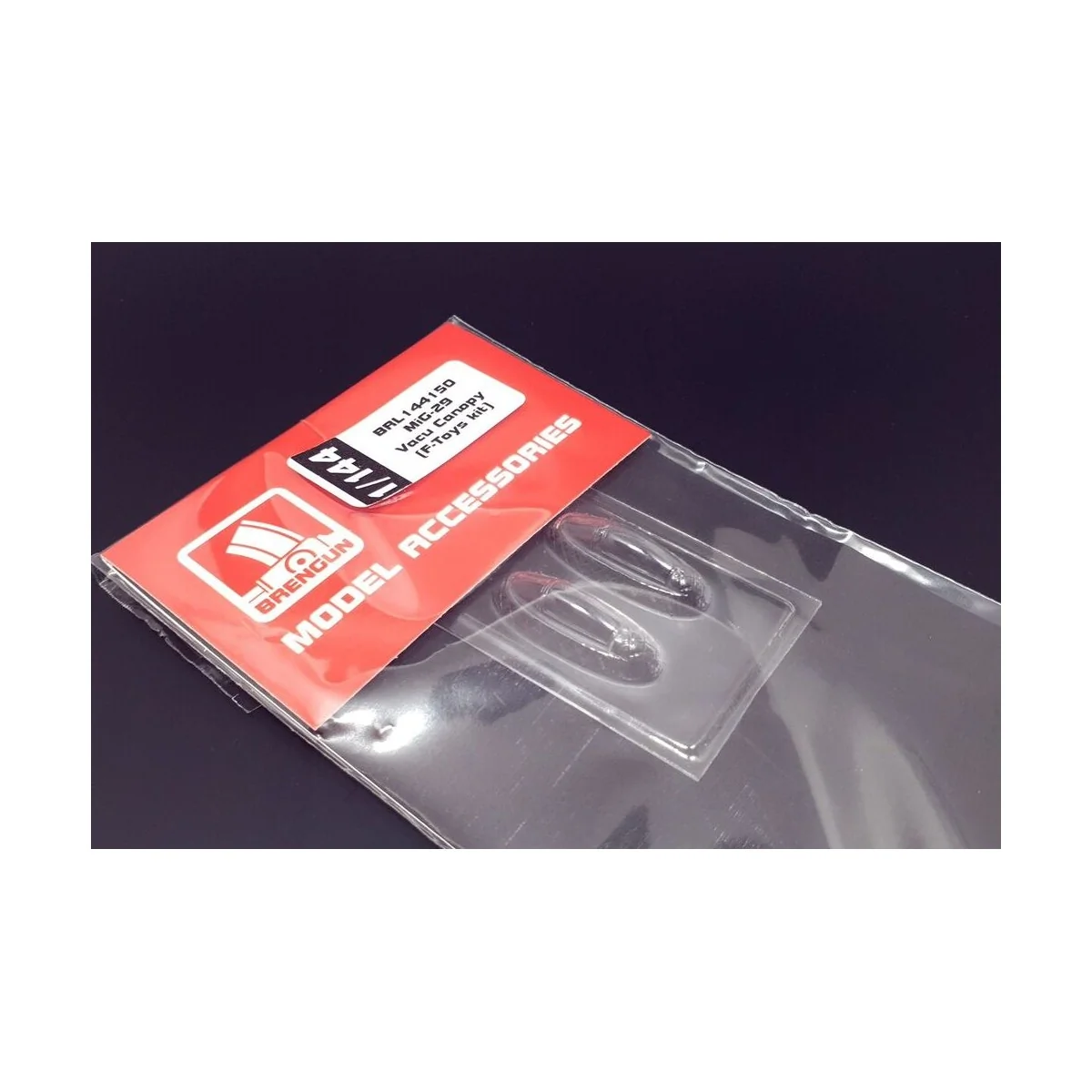 MiG-29 Vacu Canopy (F-Toys kit), 1/144 - Brengun BRL144150