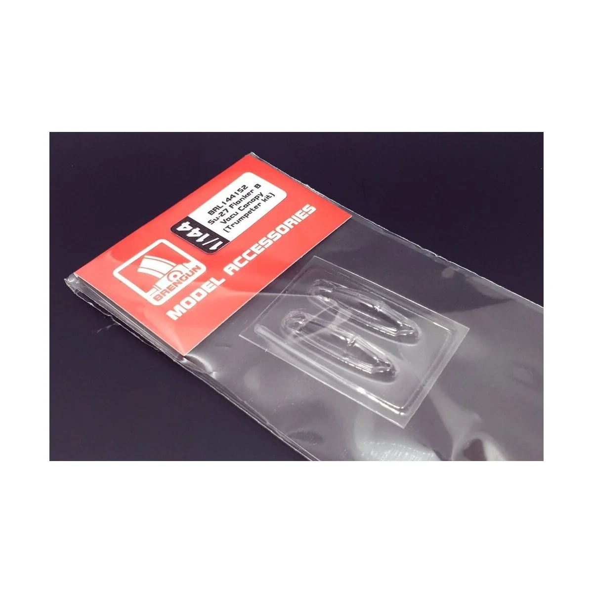 Su-27 Flanker B Vacu Canopy (Trumpeter kit) - Brengun BRL144152