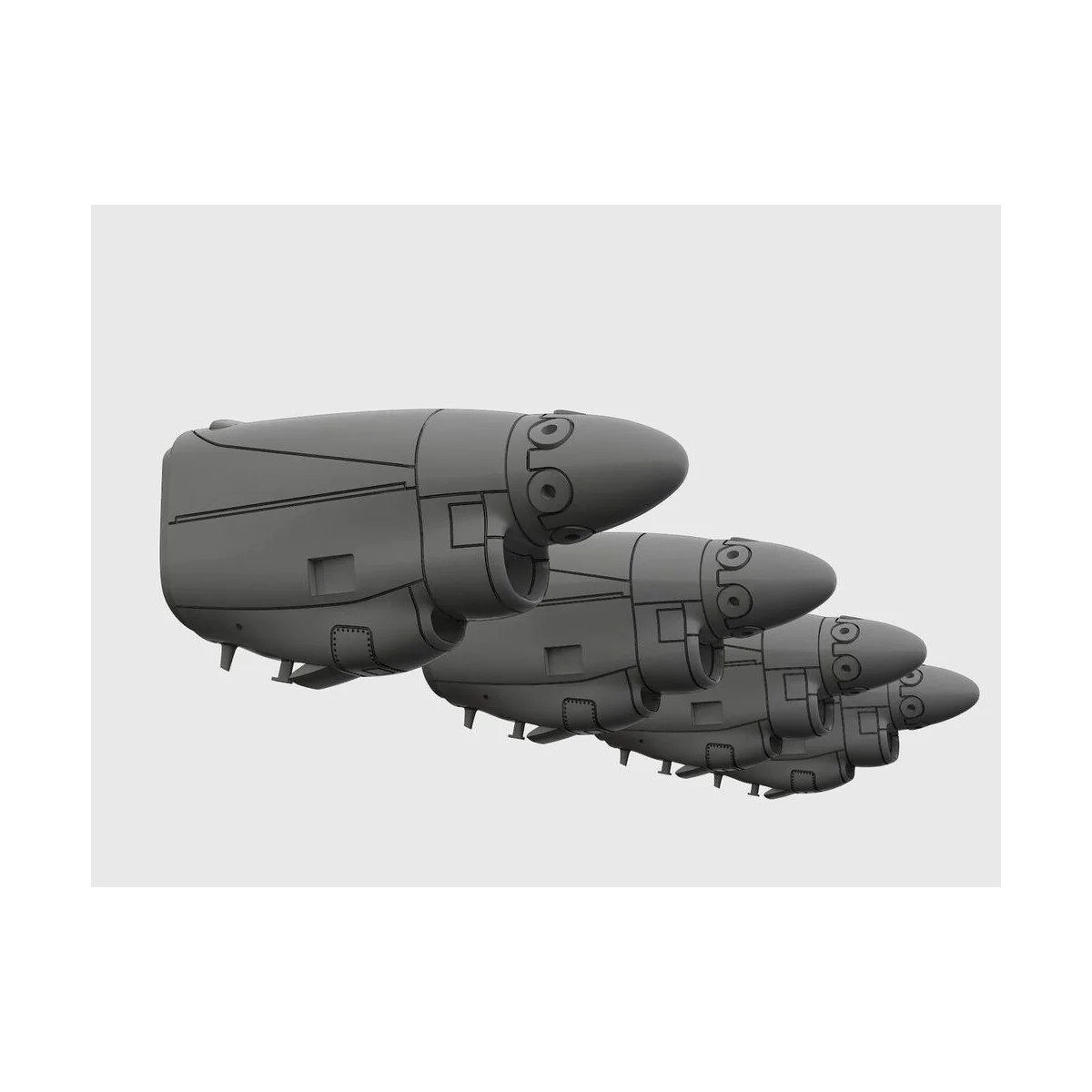 C-130J Engine set, 1/72 - Brengun BRL72170 C-130J Engine set, 1/72 - Brengun BRL72170