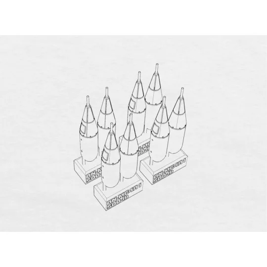 US bomb 500-lb AN-M64A1 - Brengun BRL72175