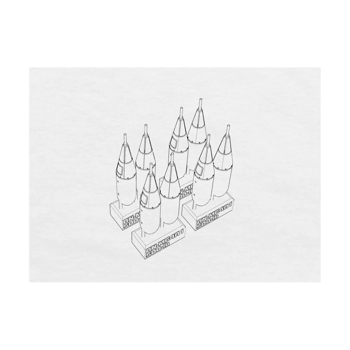 US bomb 500-lb AN-M64A1 - Brengun BRL72175