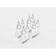 US bomb 500-lb AN-M64A1, 1/72 - Brengun BRL72175