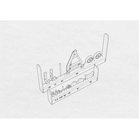Trolley for Ohka model 22, 1/72 - Brengun BRL72178
