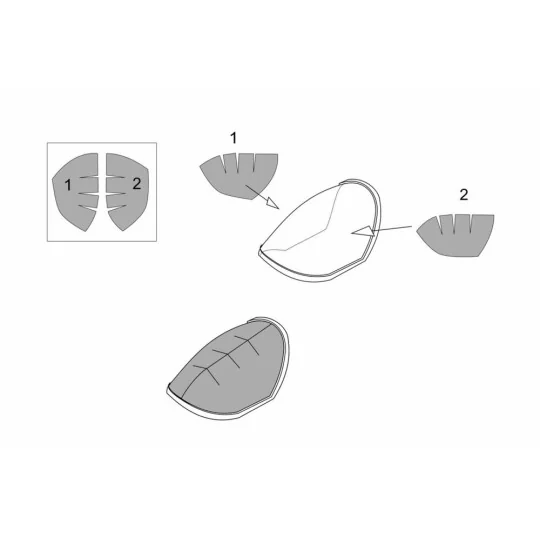 Me P1103 rocket fighter canopy mask (Brengun kit) - Brengun BRL72179