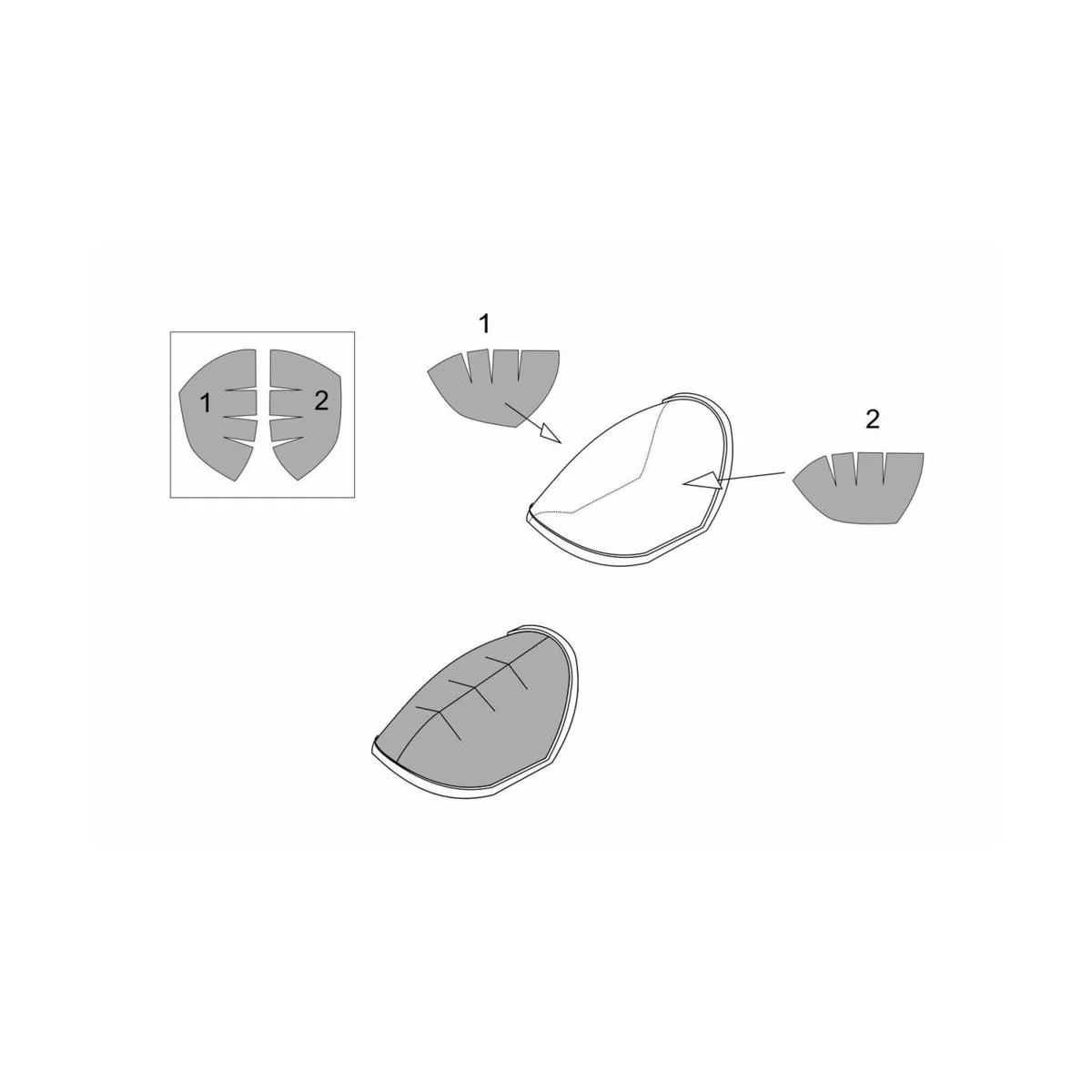 Me P1103 rocket fighter canopy mask (Brengun kit), 1/72 - Brengun B... Me P1103 rocket fighter canopy mask (Brengun kit), 1/72 - Brengun B...