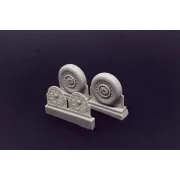 F4U Corsair Block Thread Wheels set, 1/48 - Brengun BRL48114 F4U Corsair Block Thread Wheels set, 1/48 - Brengun BRL48114