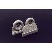 F4U Corsair Block Thread Wheels set, 1/48 - Brengun BRL48114 F4U Corsair Block Thread Wheels set, 1/48 - Brengun BRL48114