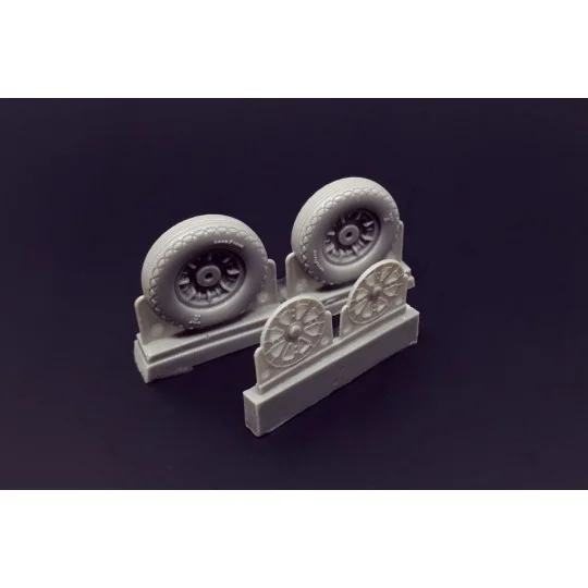 F4U Corsair Ribbed-Diamond Thread Wheels set - Brengun BRL48116