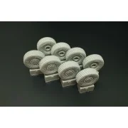 JGSDF Type 16 Wheels (Aoshima kit) - Hauler HLH72094