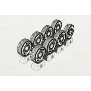 JGSDF Type 16 Wheels (Tamiya kit) - Hauler HLX48392