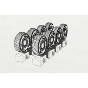 JGSDF Type 16 Wheels (Tamiya kit) - Hauler HLU35115
