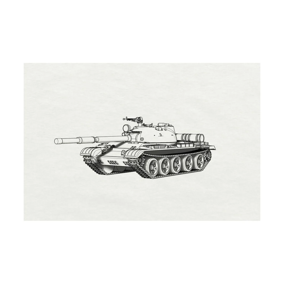 T-62 MBT, 1/144 - Brengun BRS144046