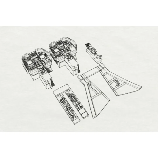 AV8B Cockpit (Hasegawa kit), 1/72 - Brengun BRL72182