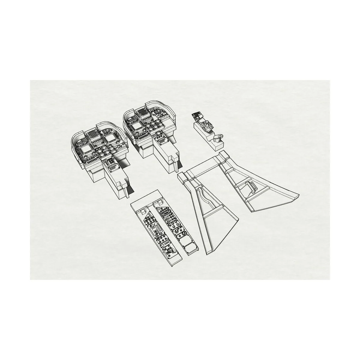 AV8B Cockpit (Hasegawa kit), 1/72 - Brengun BRL72182