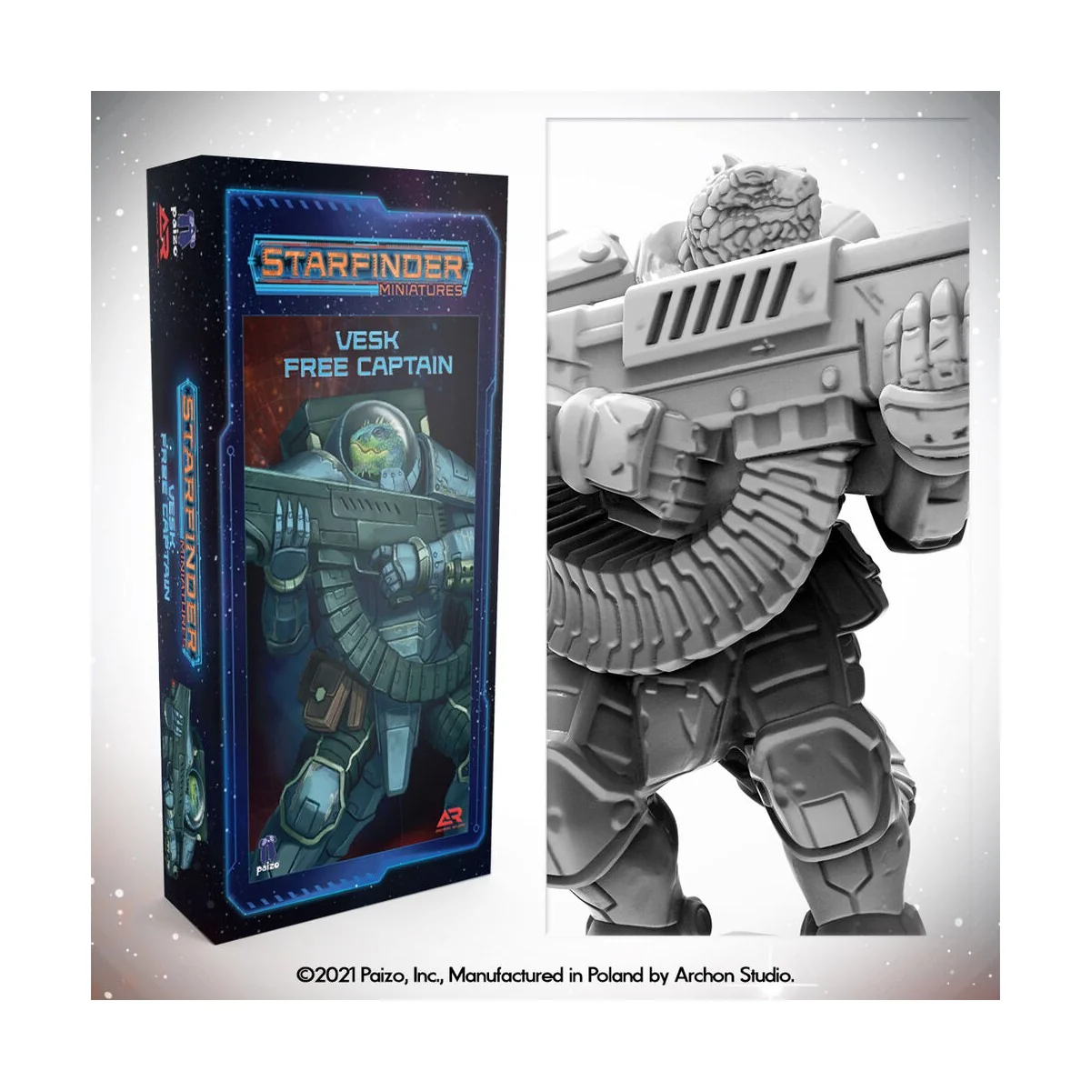 Masters of the Universe Miniatures: VESK FREE CAPTAIN - Archon Stud...