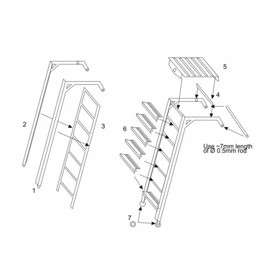 A4 Skyhawk ladder - Brengun BRL72190
