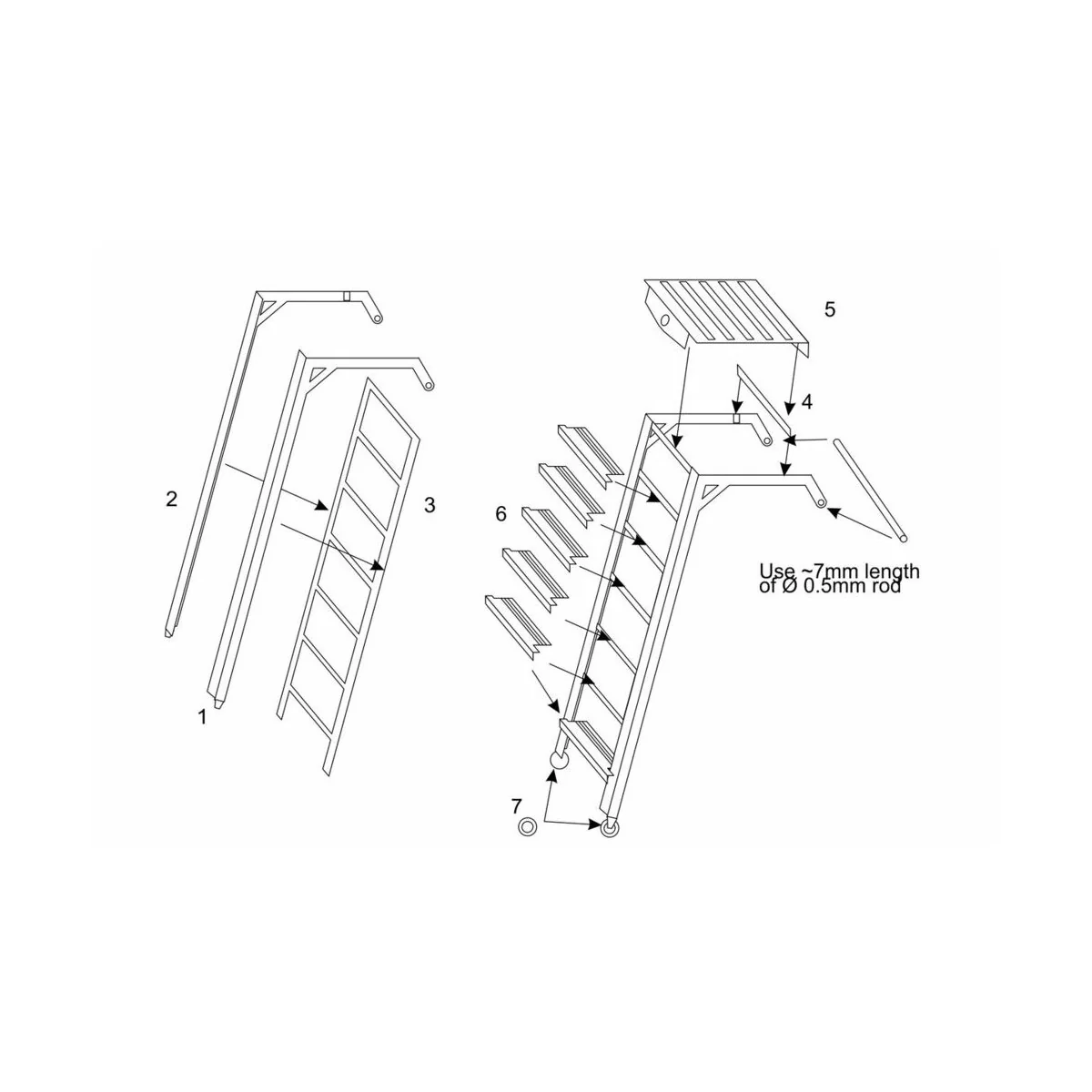 A4 Skyhawk ladder, 1/72 - Brengun BRL72190