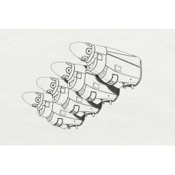 C-130J engine nacells (Italeri kit), 1/48 - Brengun BRL48123