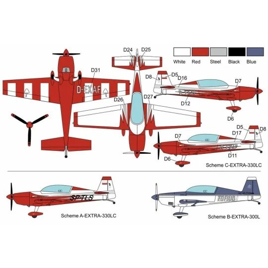 Extra EA-300L-330LC, 1/72 - Brengun BRP72040