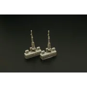 NSVT 12, 7mm tank heavy machine gun (2pcs), 1/87 - Hauler HLR87200